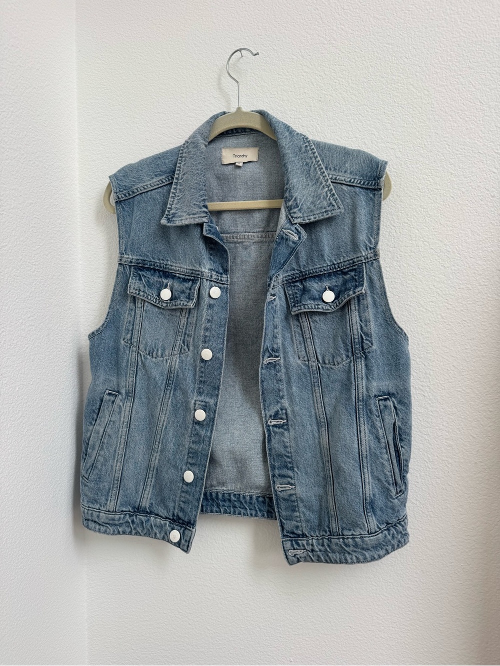 Triarchy Oversized Denim Vest
